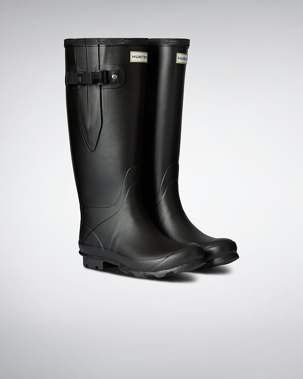 Womens Hunter Wide Fit Rain Boots Black - Norris Field - 4398512-FD